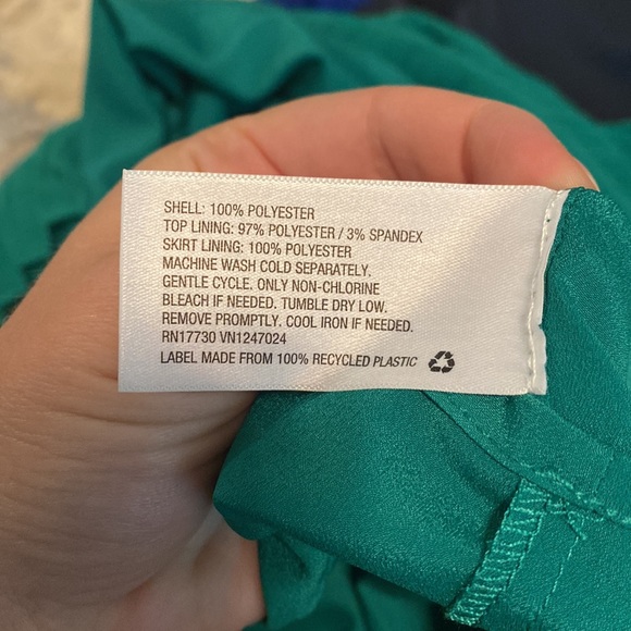 Navy and green Cushnie for Target dress size 6 - Picture 5 of 5